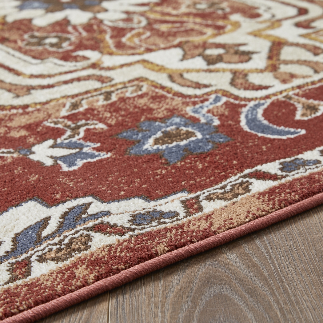 Zailorn Orange 2' x 6'7 Runner Rug - Thumbnail - Image 2