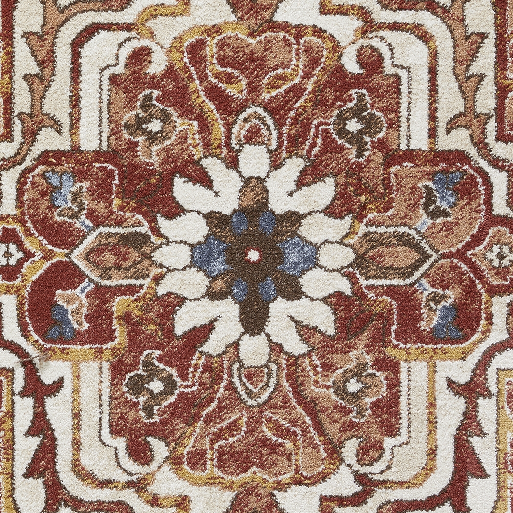 Zailorn Orange 7'10 x 9'10 Area Rug - Thumbnail - Image 4