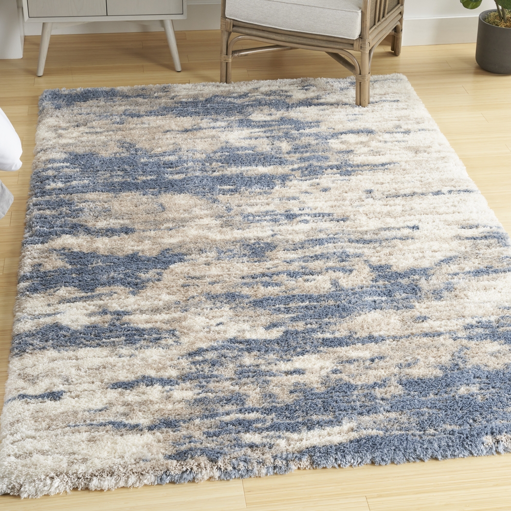 Yanzo Blue/Gray 7'10 x 9'10 Rug - Thumbnail - Image 6