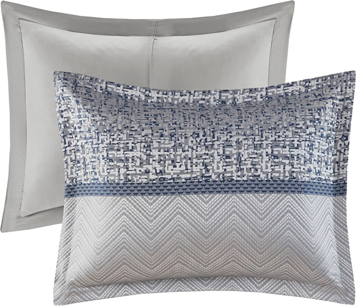 Zaiyah Blue 7 pc Queen Comforter Set - Thumbnail - Image 11