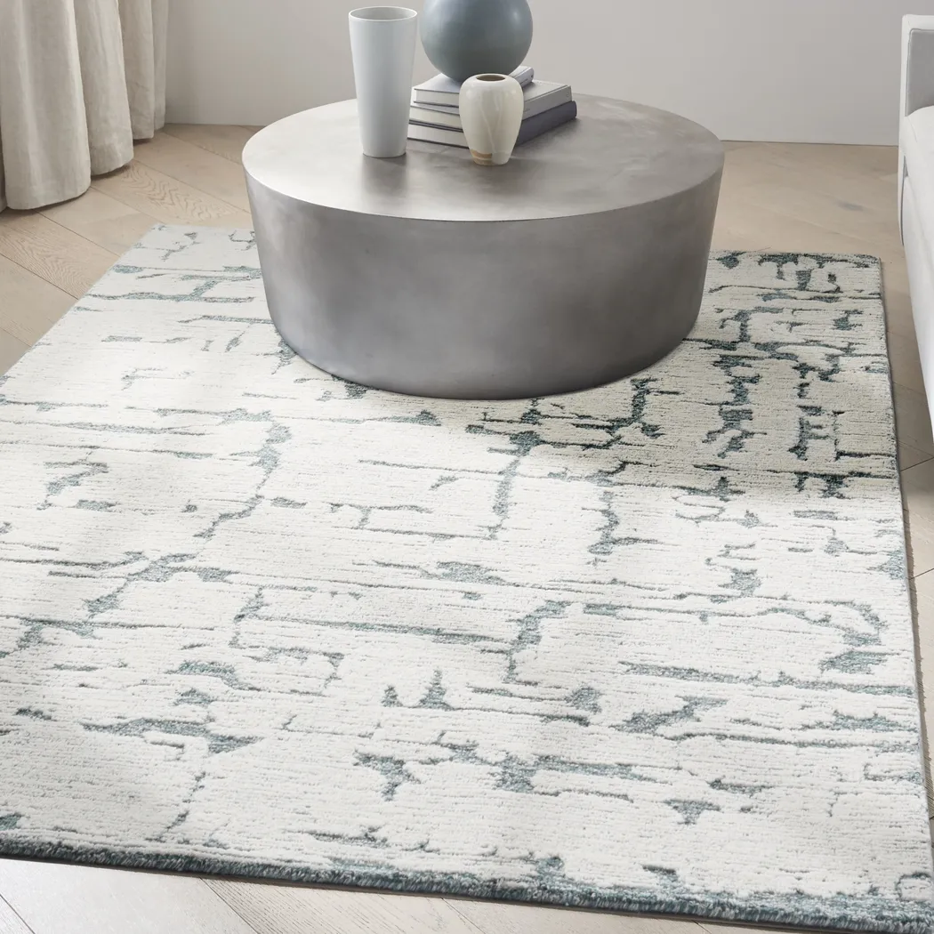 Zakir Blue 5'3 x 7'3 Rug - Thumbnail - Image 2