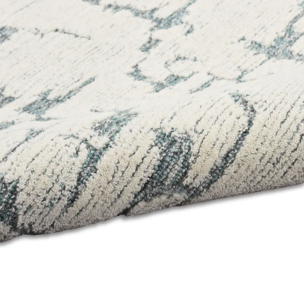 Zakir Blue 5'3 x 7'3 Rug - Thumbnail - Image 3