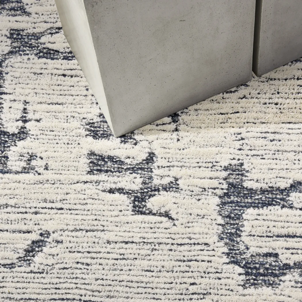 Zakir Blue 8'6 x 11'6 Rug - Thumbnail - Image 6