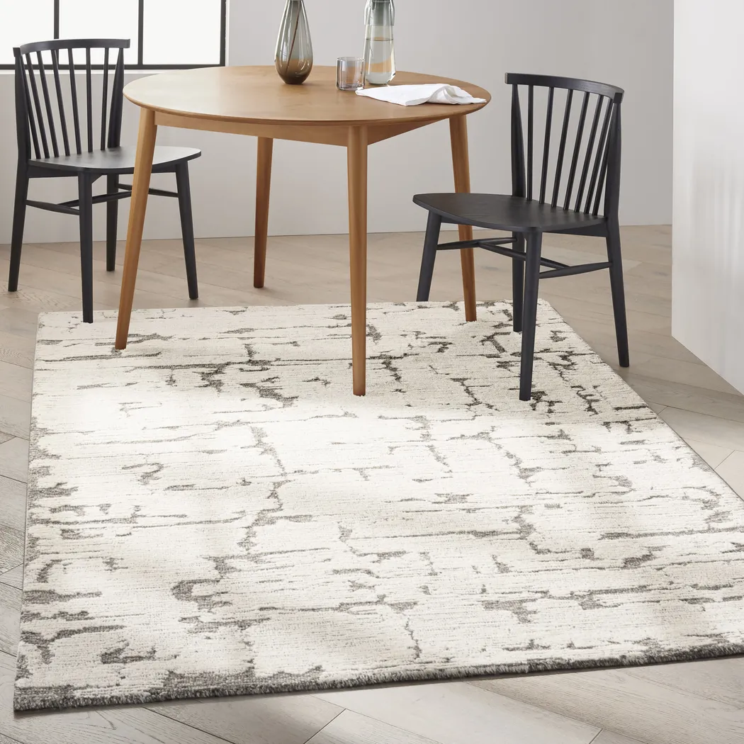 Zakir Gray 5'3 x 7'3 Rug - Thumbnail - Image 2