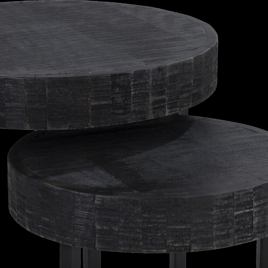 Zaldivar Black Nesting Tables, Set of 2 - Thumbnail - Image 7