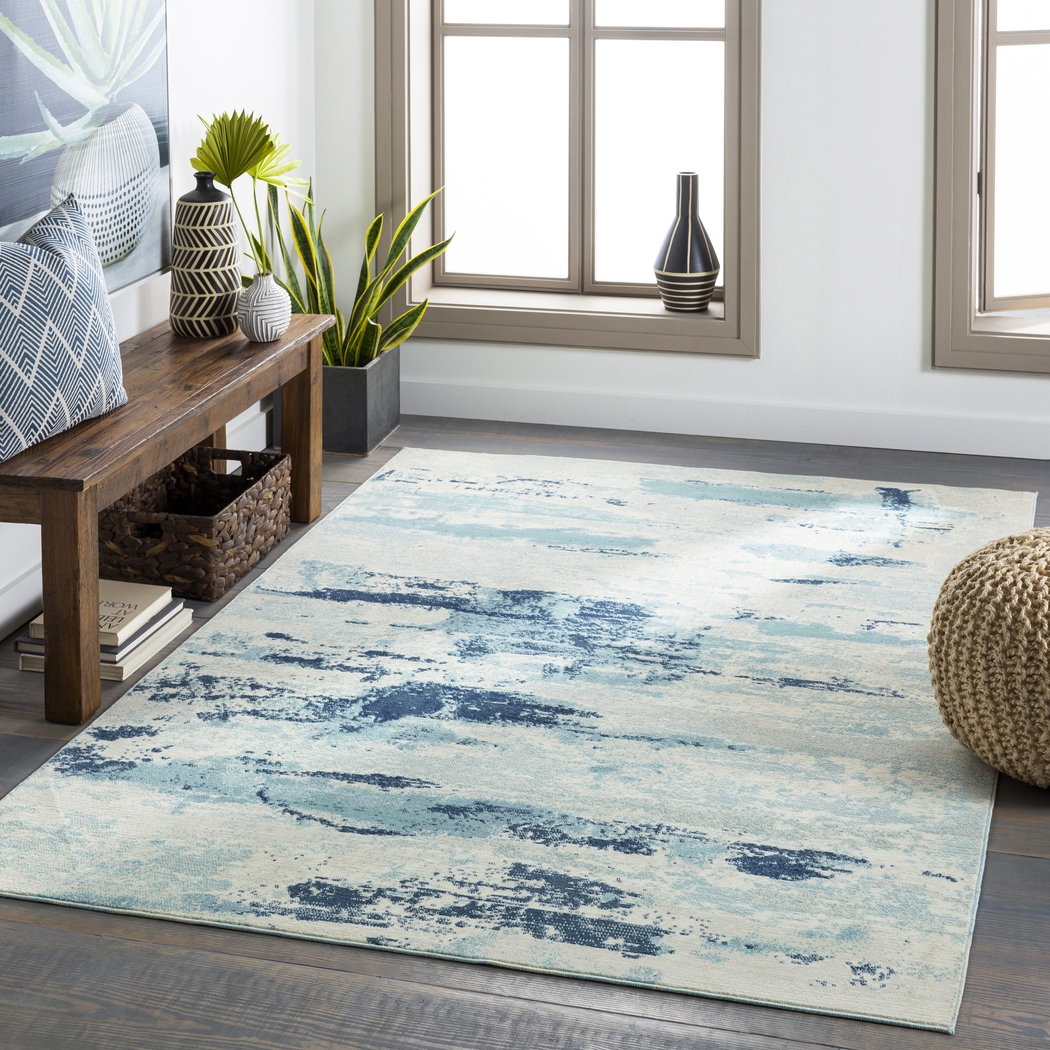Zamir Navy 8'10 x 12' Rug - Thumbnail - Image 6
