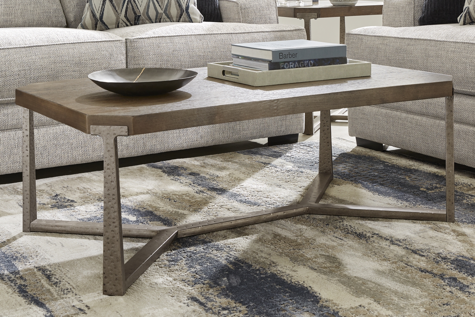 Dumont Place Light Gray 7 Pc Living Room - Thumbnail - Image 6