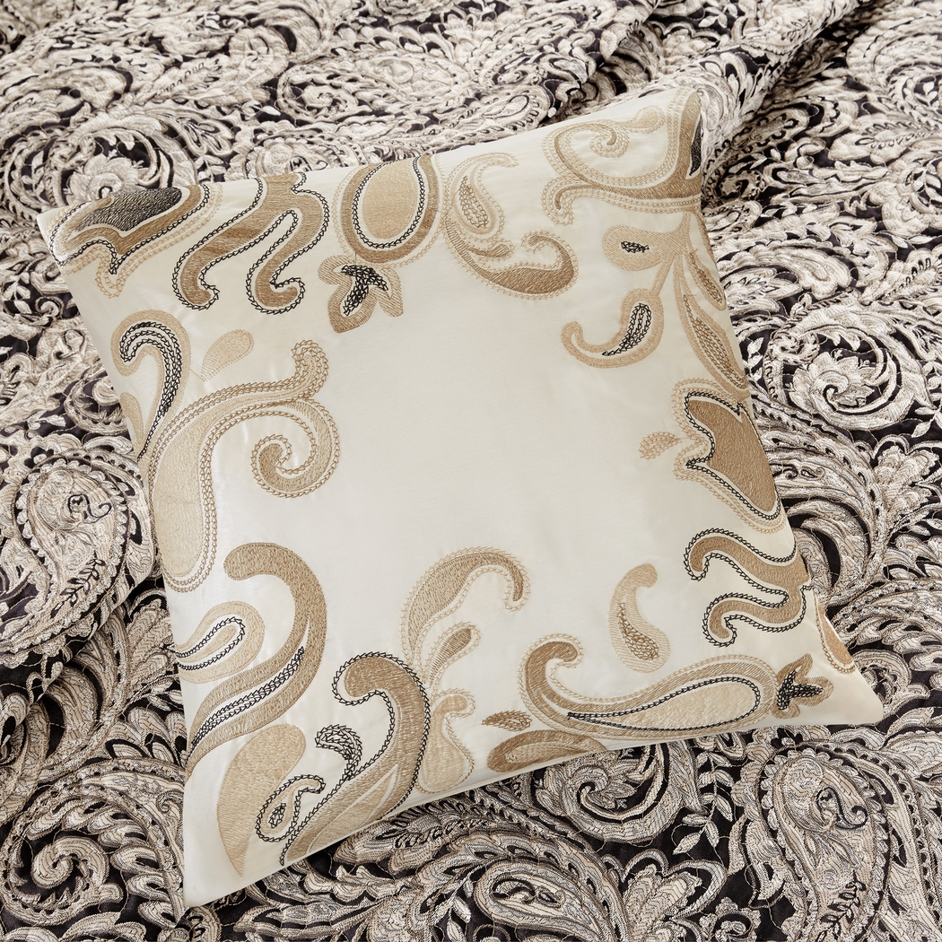 Zandria Black 6 Pc King Coverlet Set - Thumbnail - Image 3