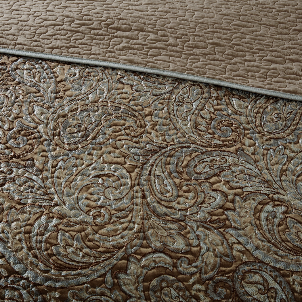 Zandria Blue 5 Pc King Bedspread Set - Thumbnail - Image 4