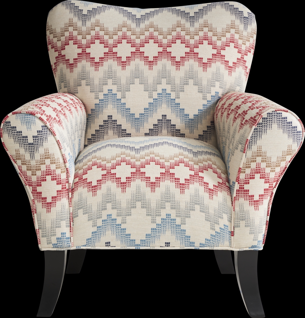 Zane Blue Accent Chair - Thumbnail - Image 2