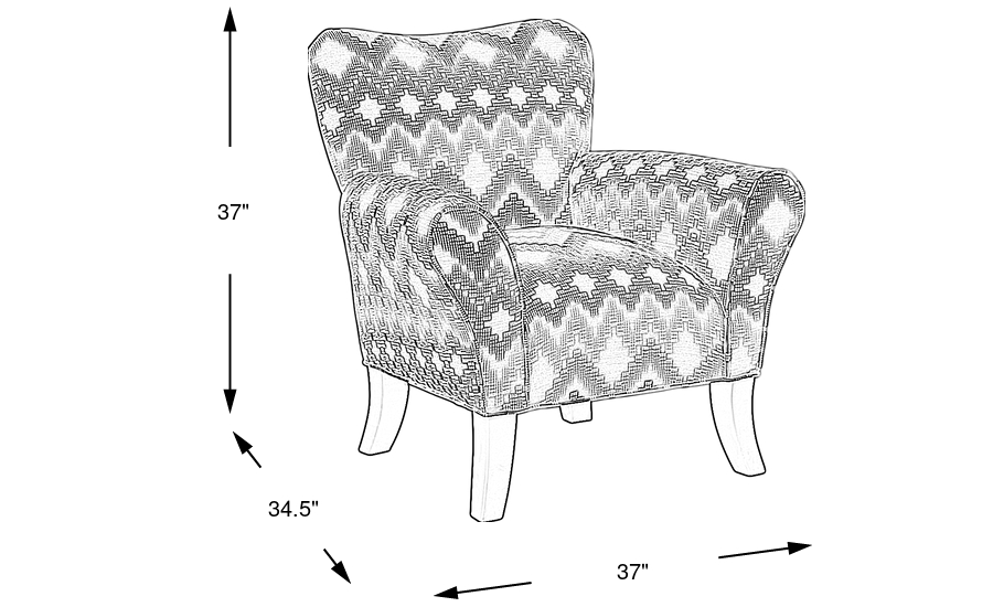 Dimension Image. Please refer to the Dimension Tab on this page for dimension details.