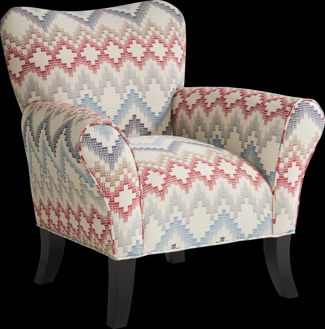 Zane Blue Accent Chair - Thumbnail - Image 1