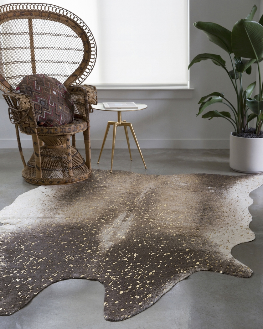 Zanele Brown 5' x 6'6 Rug - Thumbnail - Image 2