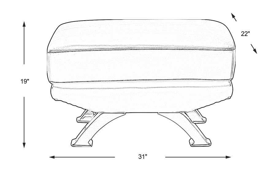Dimension Image. Please refer to the Dimension Tab on this page for dimension details.