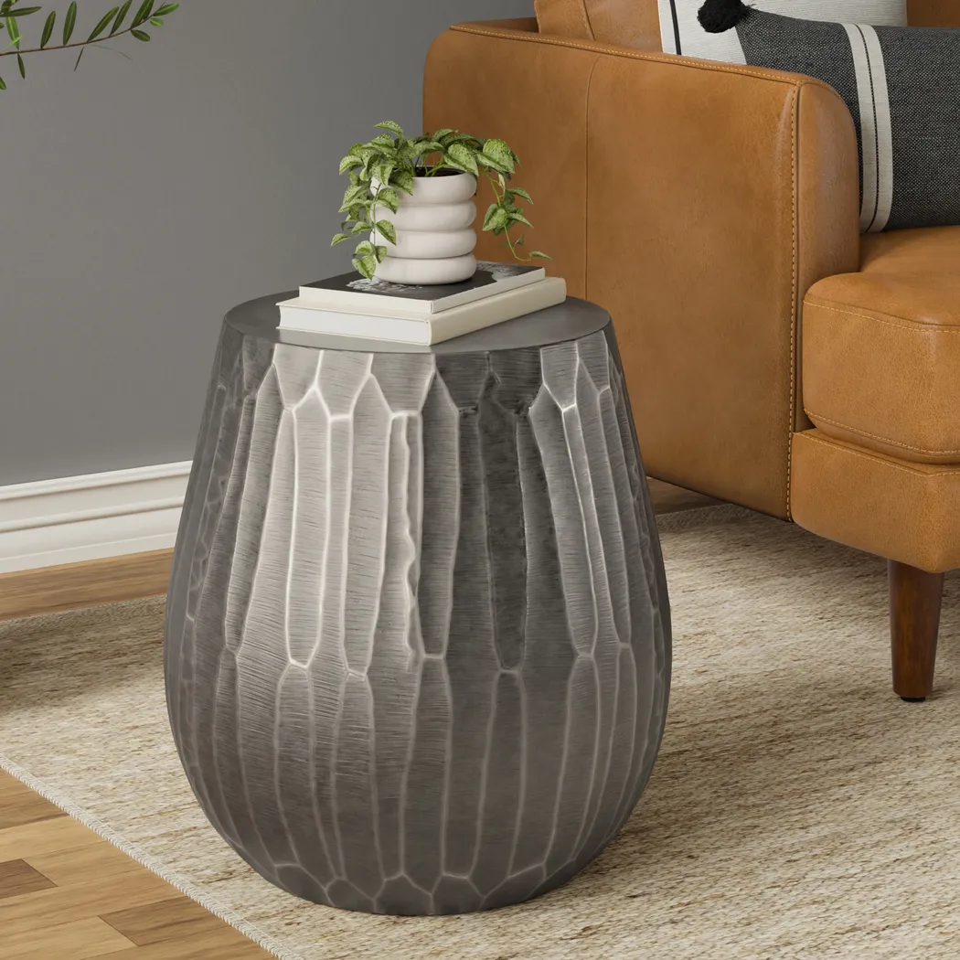 Zarrin Gray Side Table - Thumbnail - Image 2