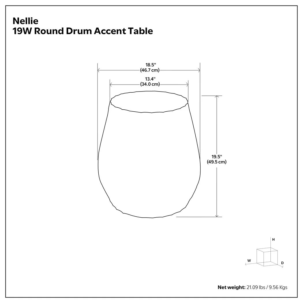 Zarrin Gray Side Table - Thumbnail - Image 9