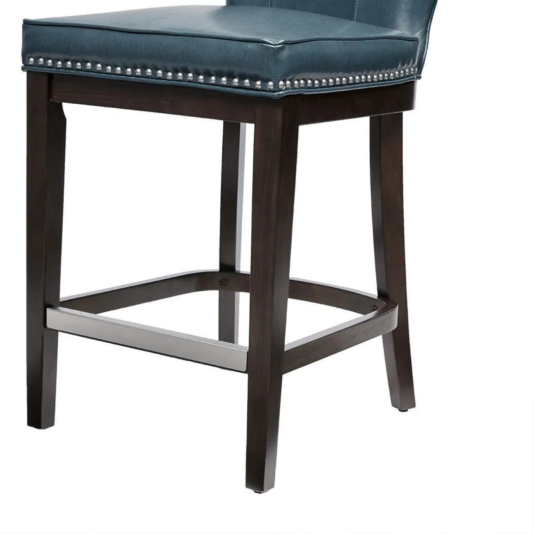 Zarroll Blue Counter Height Stool - Thumbnail - Image 2