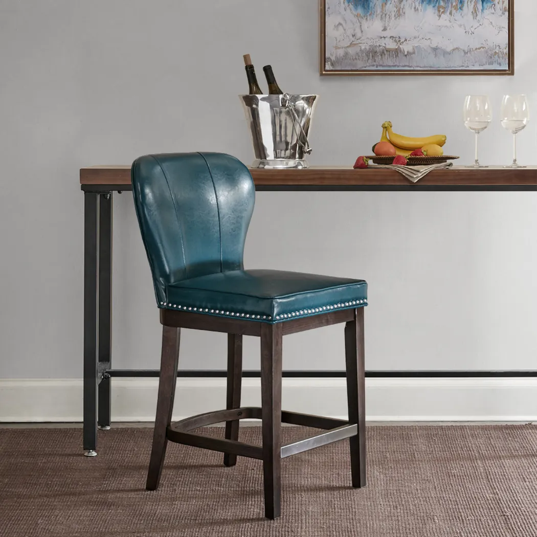 Zarroll Blue Counter Height Stool - Thumbnail - Image 8