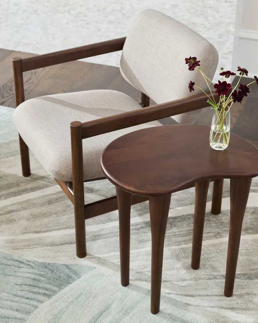 Zarru Light Gray Accent Chair - Thumbnail - Image 2