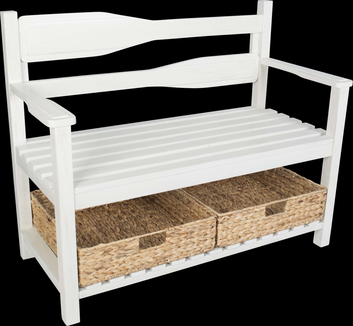 Zavar White Bench - Thumbnail - Image 1