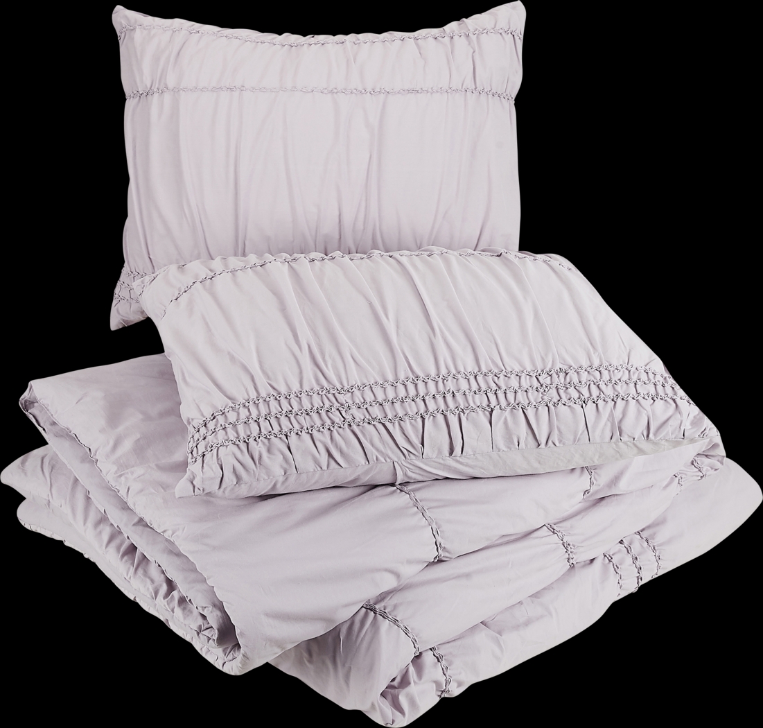 Zavia Purple 4 Pc King Comforter Set - Thumbnail - Image 4