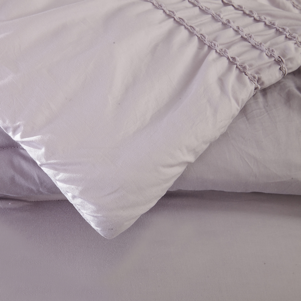 Zavia Purple 4 Pc King Comforter Set - Thumbnail - Image 5