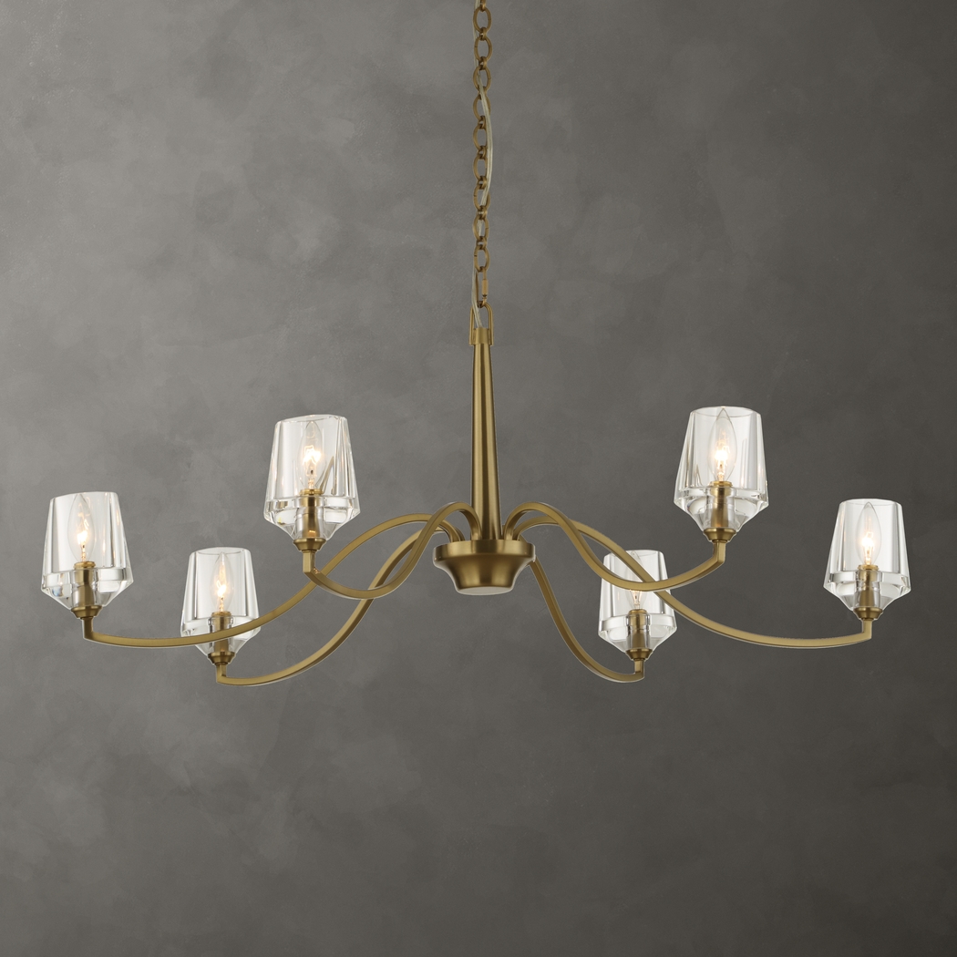 Zavir Brass Chandelier - Thumbnail - Image 3