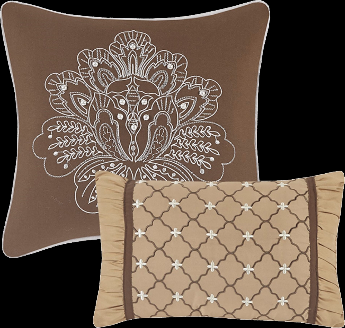 Zavis Brown 6 pc Full/ Queen Quilt Set - Thumbnail - Image 13