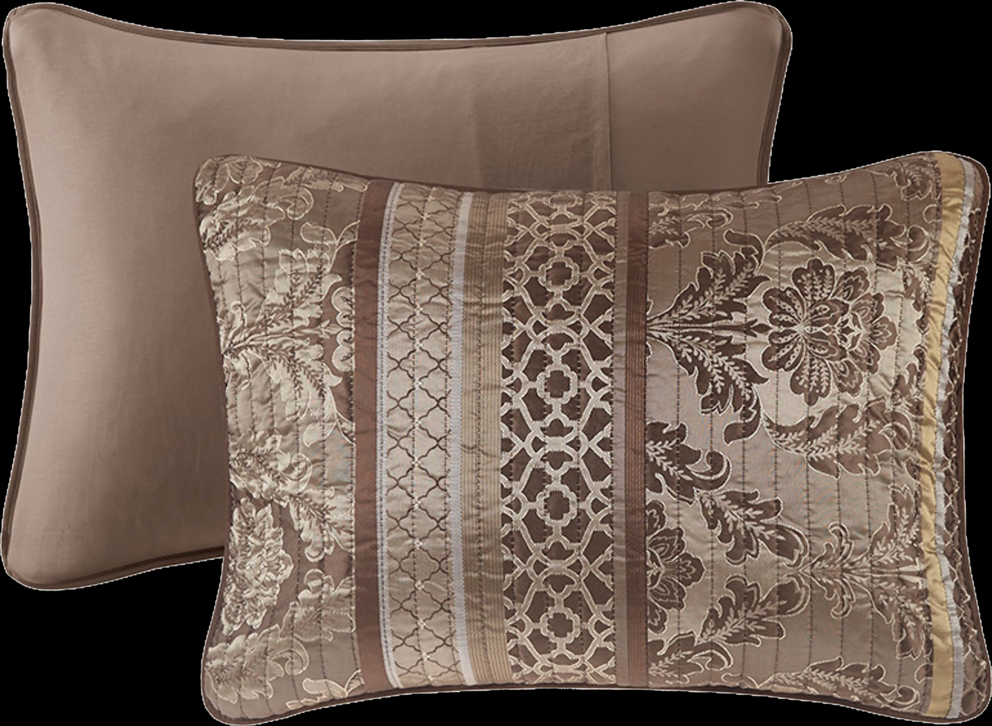 Zavis Brown 6 pc King/Cal King Quilt Set - Thumbnail - Image 12