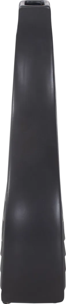 Zayd Black Low Vase - Thumbnail - Image 4