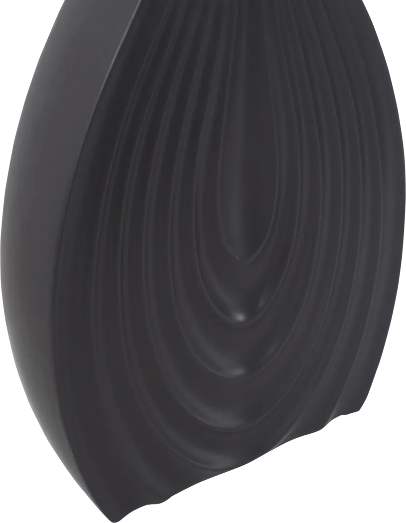 Zayd Black Low Vase - Thumbnail - Image 7