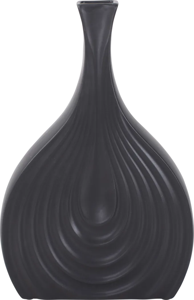 Zayd Black Low Vase - Thumbnail - Image 8