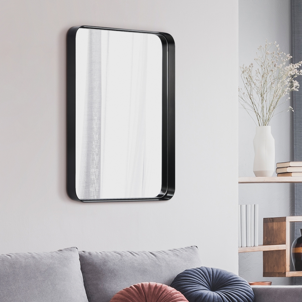 Zaylee Black Rectangular Mirror - Thumbnail - Image 11