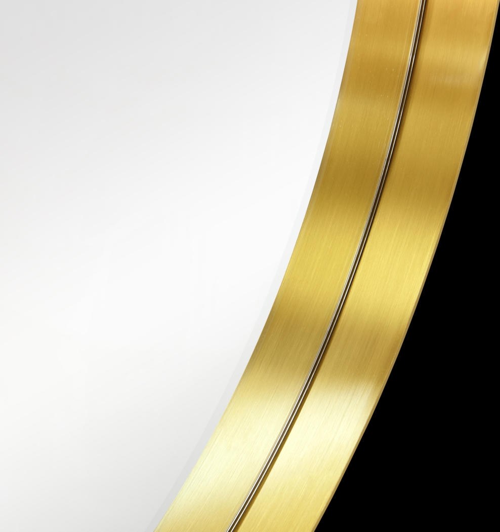 Zaylee Gold Round Mirror - Thumbnail - Image 3