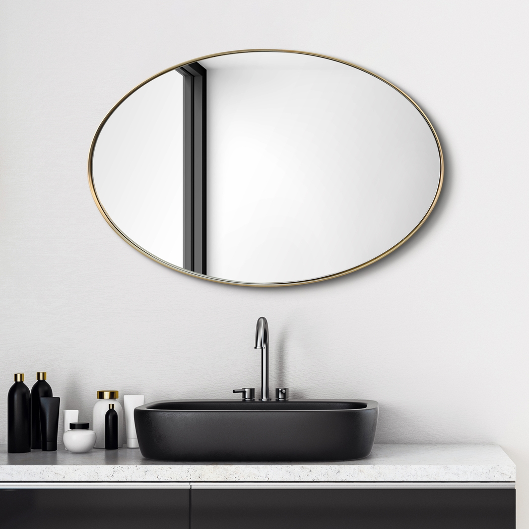 Zaylee Gold Oval Mirror - Thumbnail - Image 11