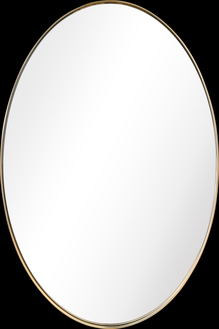 Zaylee Gold Oval Mirror - Thumbnail - Image 1