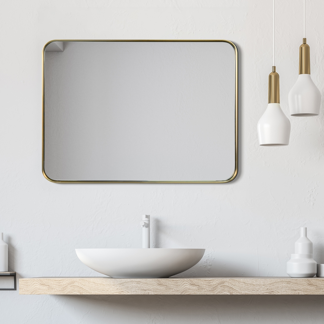 Zaylee Gold Rectangular Mirror - Thumbnail - Image 12