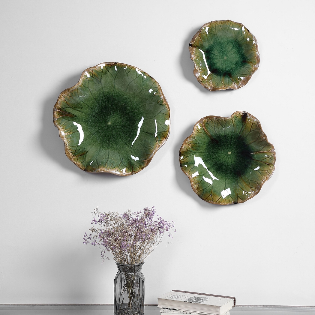 Zayley Green Wall Decor, Set of 3 - Thumbnail - Image 4