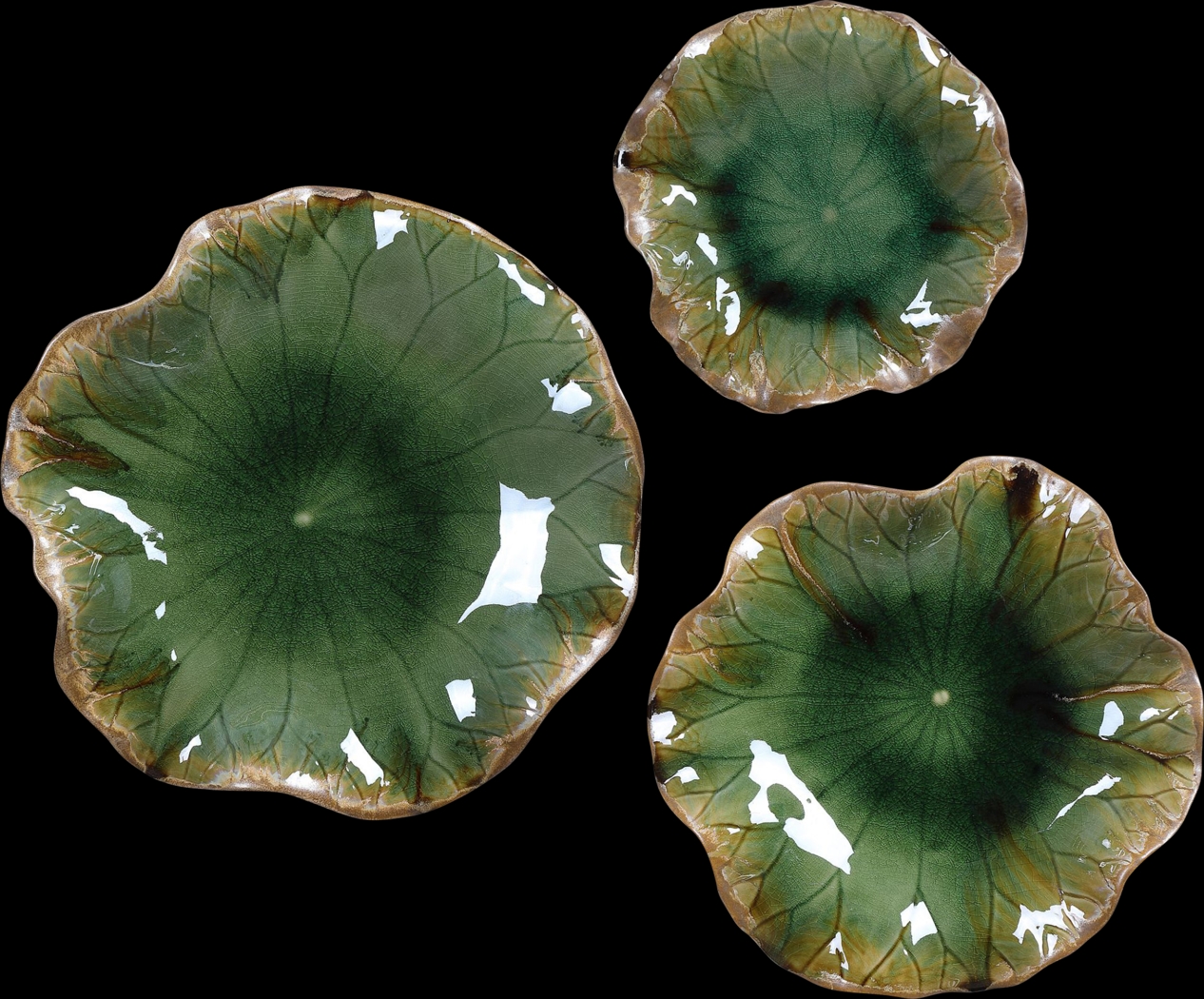 Zayley Green Wall Decor, Set of 3 - Thumbnail - Image 1