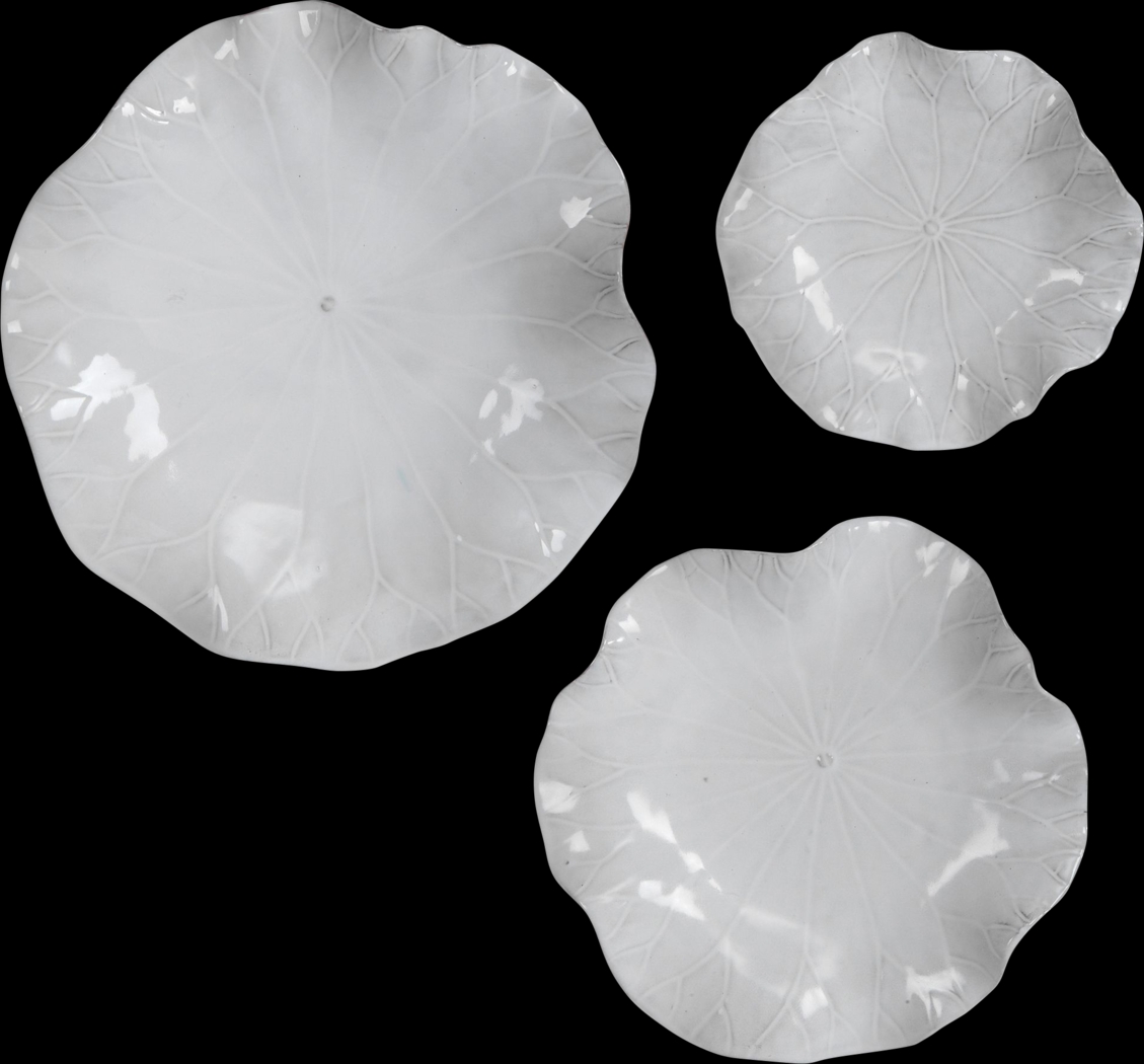 Zayley White Wall Decor, Set of 3 - Thumbnail - Image 1