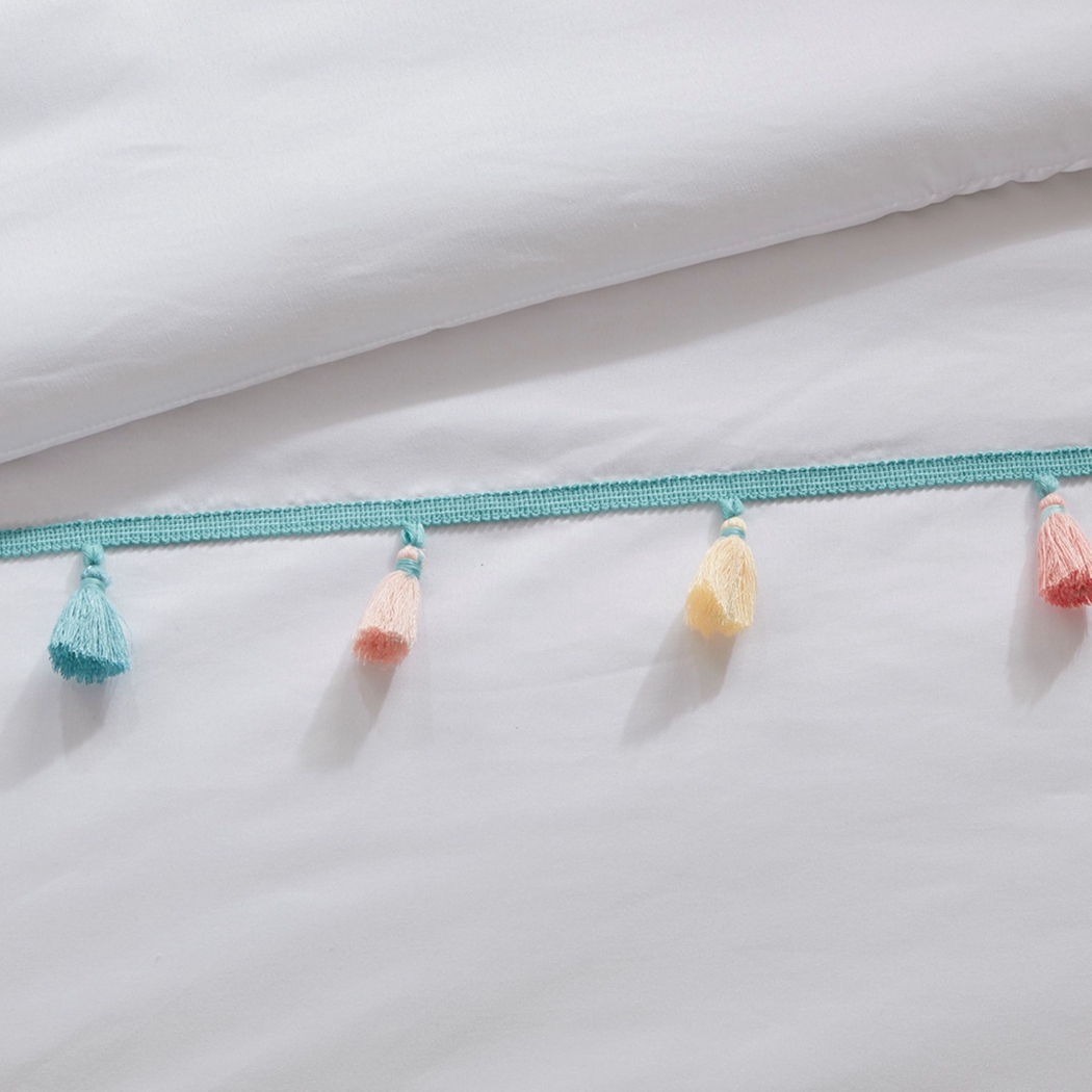 Zeii White Twin Comforter Set - Thumbnail - Image 8