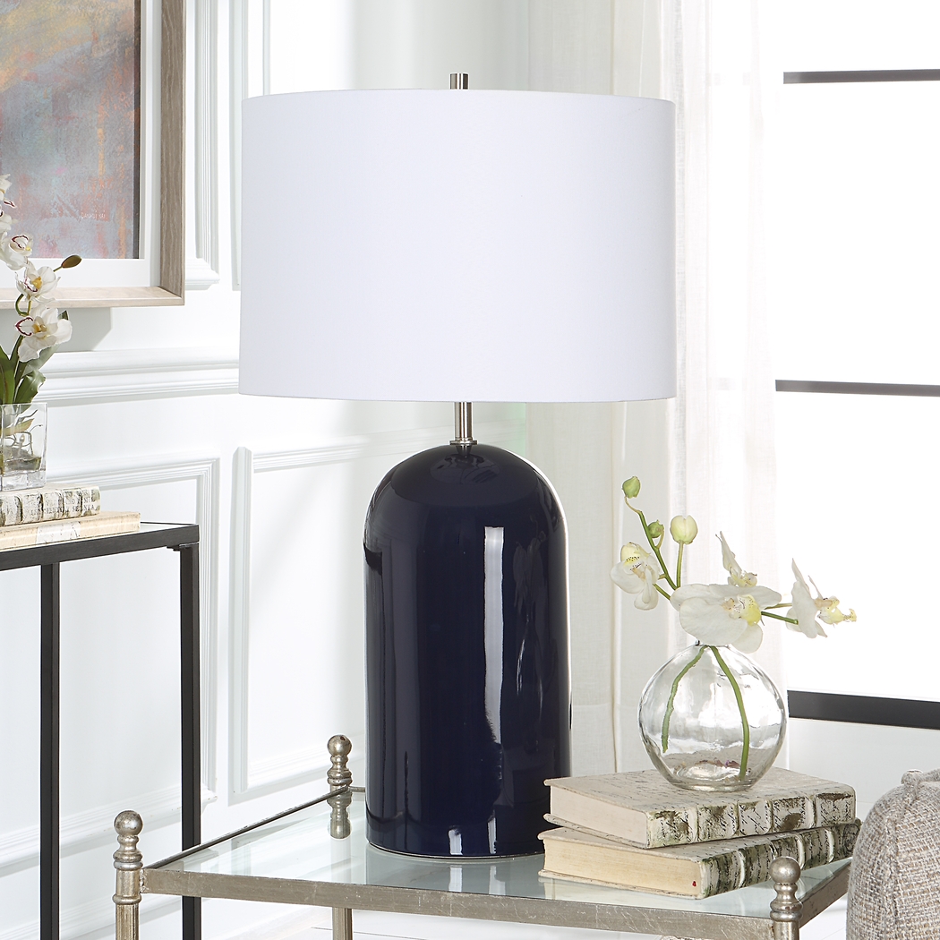 Zelar Shade Blue Lamp - Thumbnail - Image 2