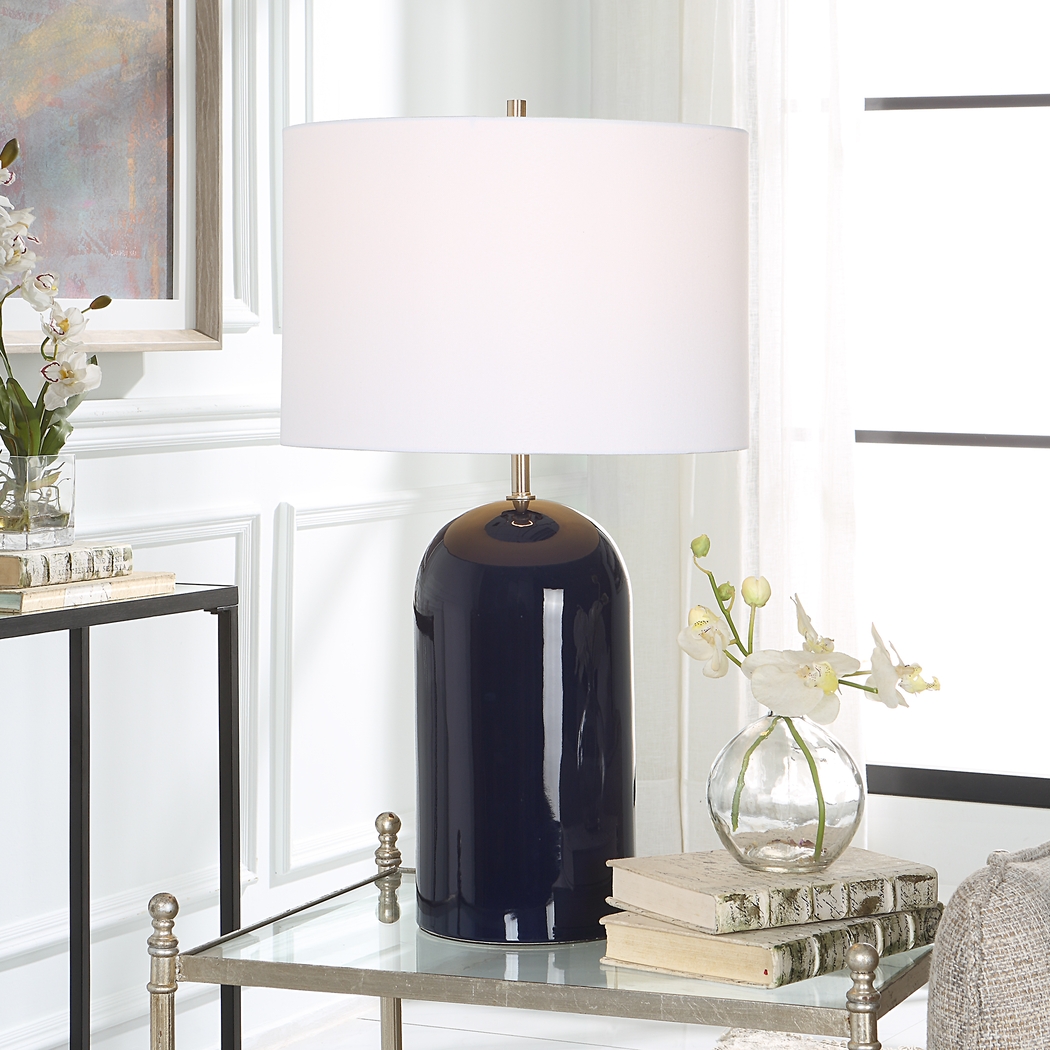 Zelar Shade Blue Lamp - Thumbnail - Image 3