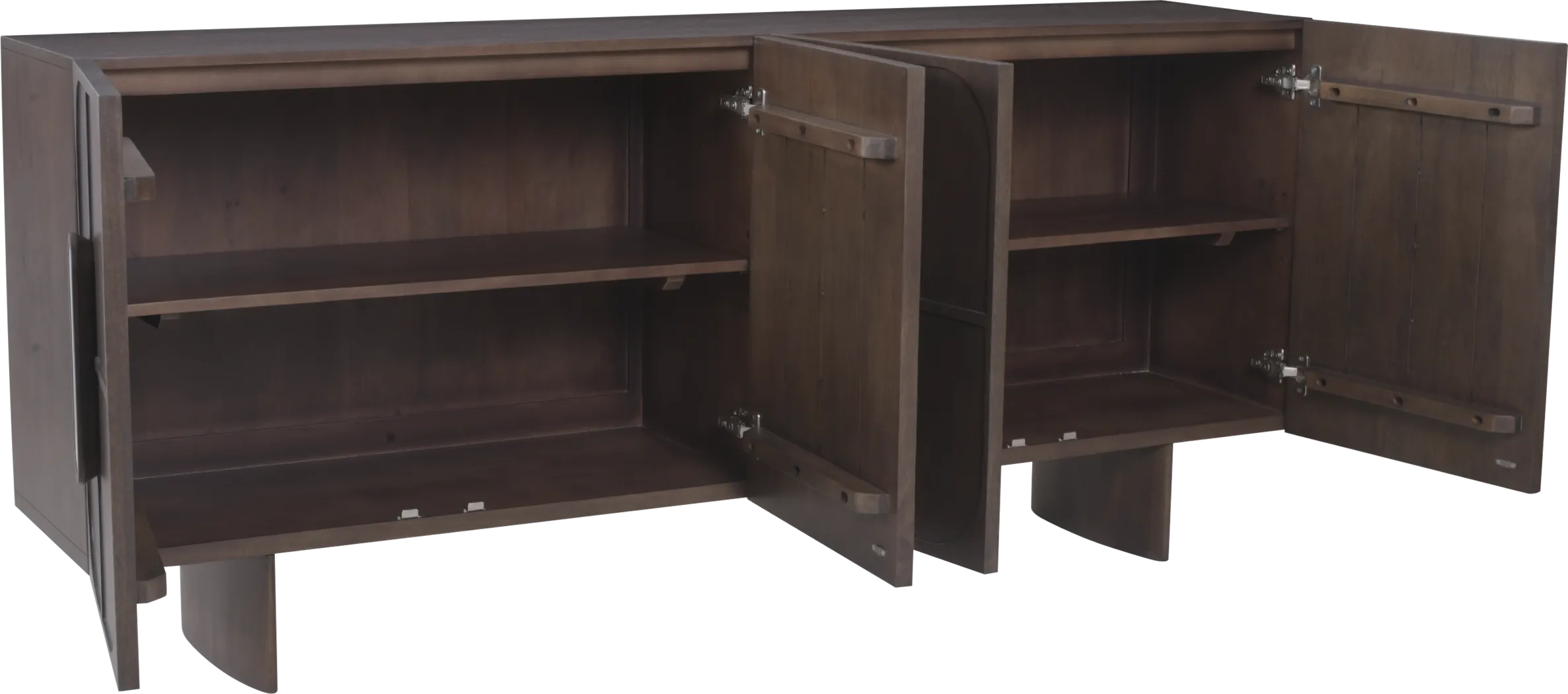 Zelda Dark Brown Credenza - Thumbnail - Image 2