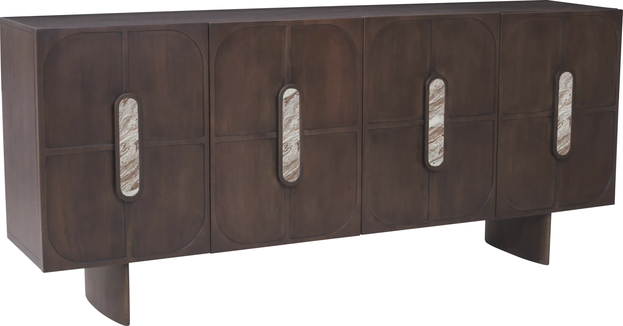 Zelda Dark Brown Credenza - Thumbnail - Image 3