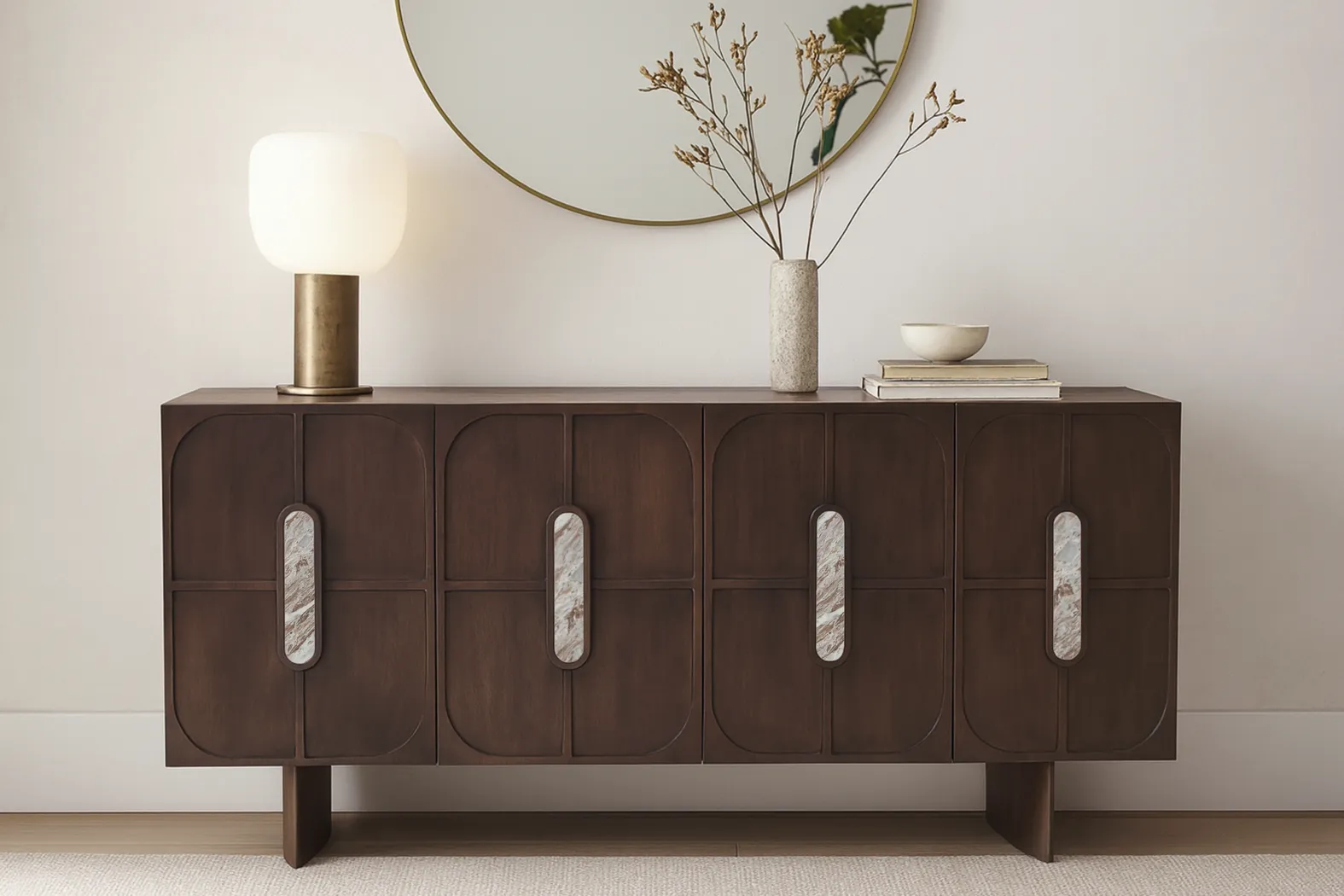 Zelda Dark Brown Credenza - Image 5