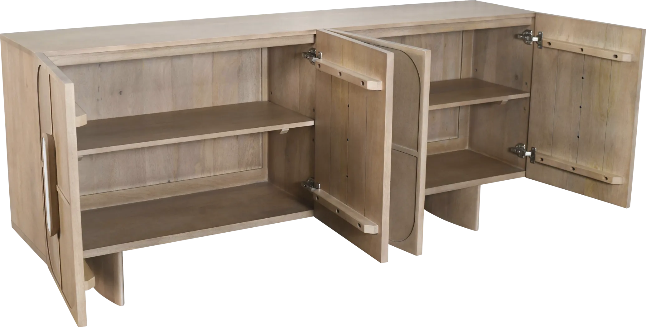 Zelda White Credenza - Image 2