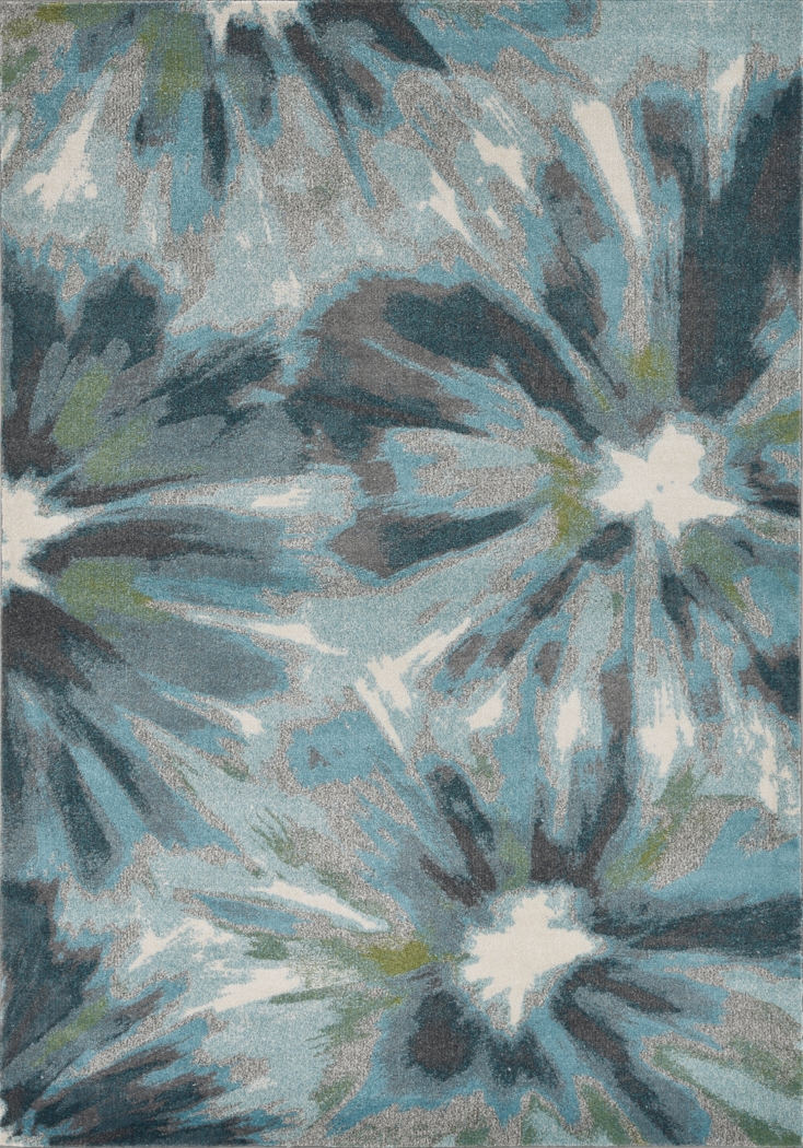 Zeldia Teal 7'10 x 10'10 Rug - Thumbnail - Image 1