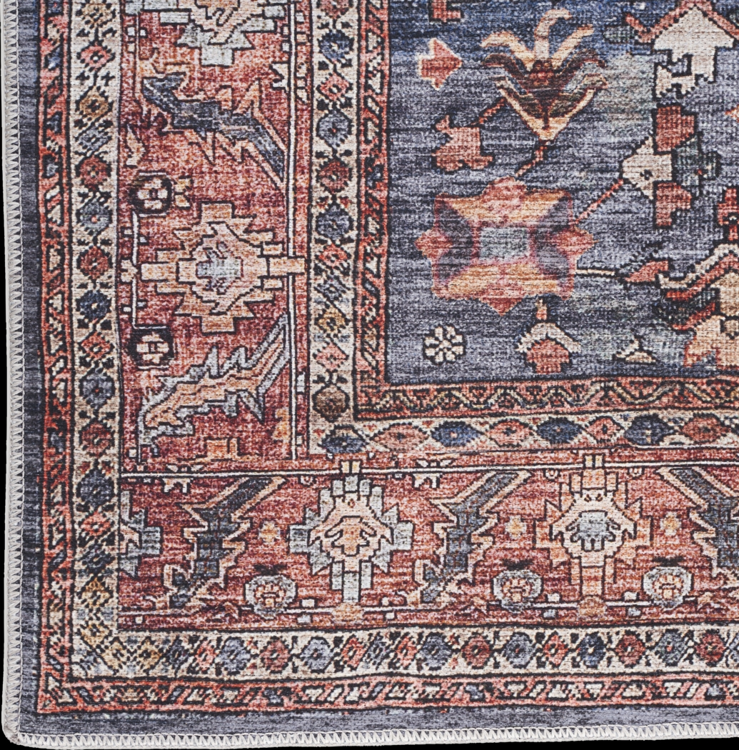 Zelesh Navy/Brick 9'2 x 12' Rug - Thumbnail - Image 8