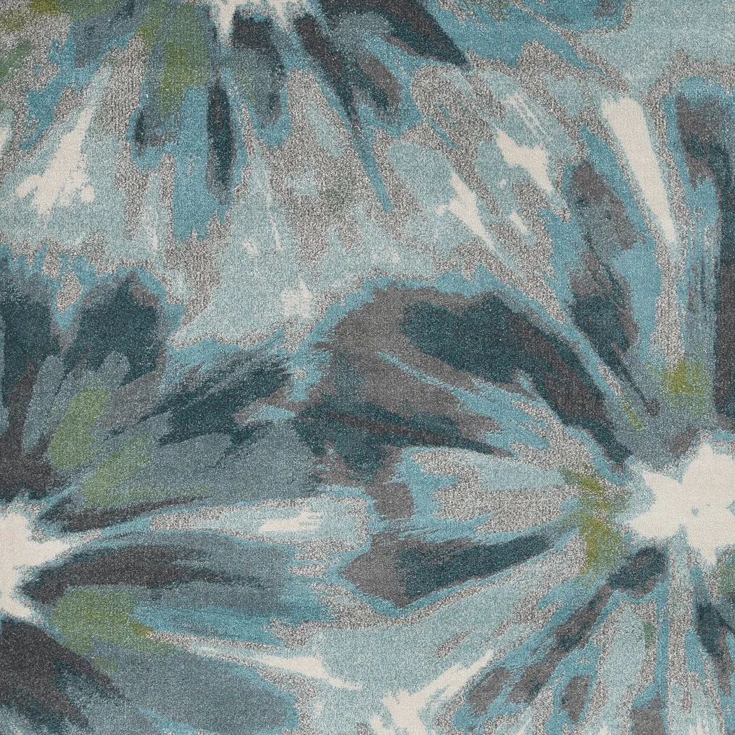 Zelida Teal 5'3 x 7'7 Rug - Thumbnail - Image 3